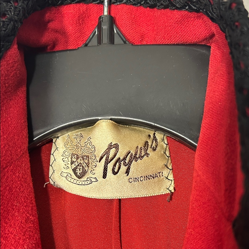 Source Unknown Scarlet Blazer with Ebony Accents - Picture 3 of 9